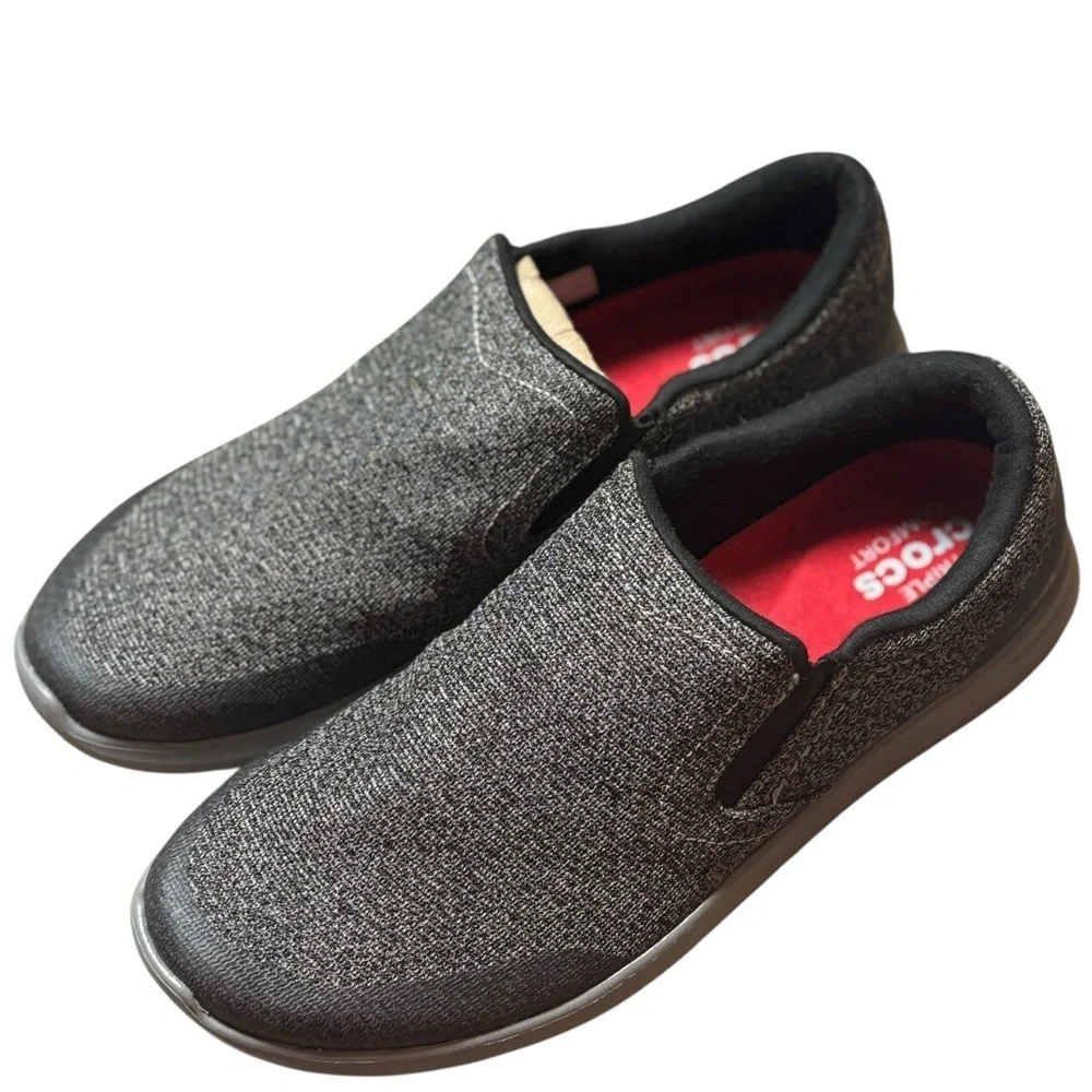 Crocs Kinsale Static Slip-on Shoes 'Grey White Size 9 - Picture 2 of 6